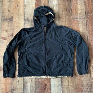 Columbia Women's Hooded Full Zip Light Weight Jacket in Black and Tan
